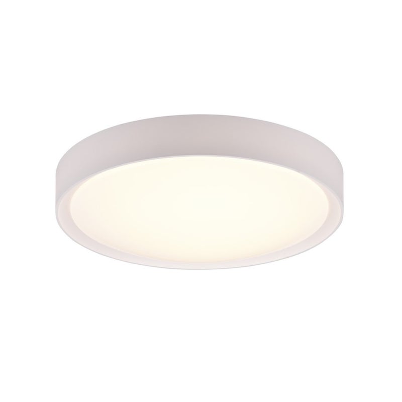 Plafon okrągły CLARIMO LED 18W Ciepła biel 1600 lm biały wym:9x33x33cm IP44 Trio