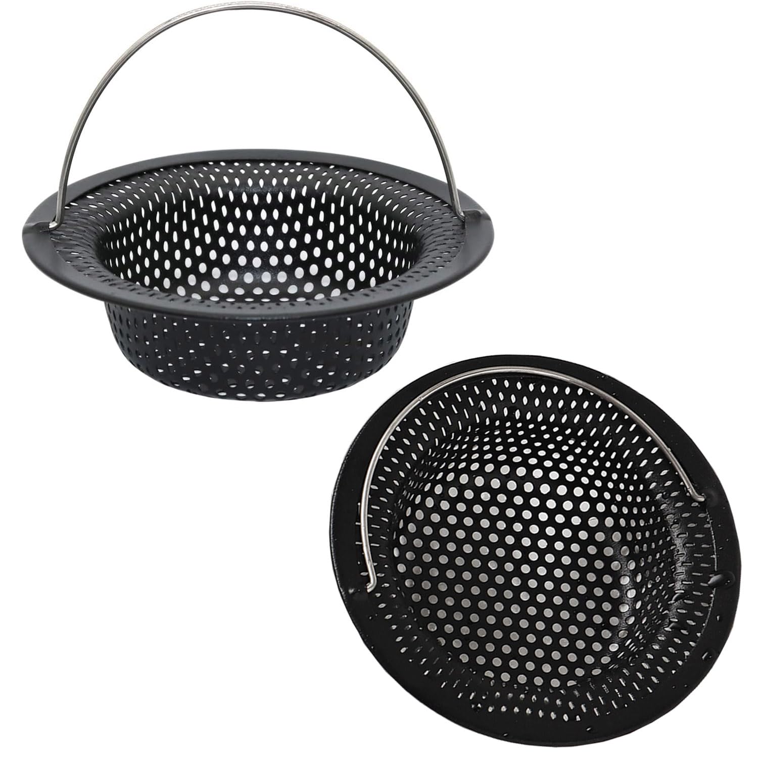 4 Filtri Per Scarico Lavello In Acciaio Inox – Diametro 7,1 Cm – Cattura Capelli E Residui Di Cibo – Perfetti Per Cucina, Bagno E Doccia
