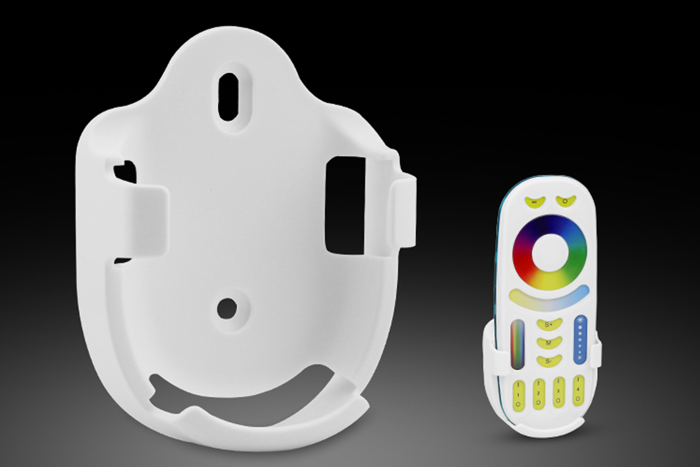 Porta Telecomando Da Parete - 2 Pezzi Nero, Universale Per TV E Aria Condizionata - Foto 4