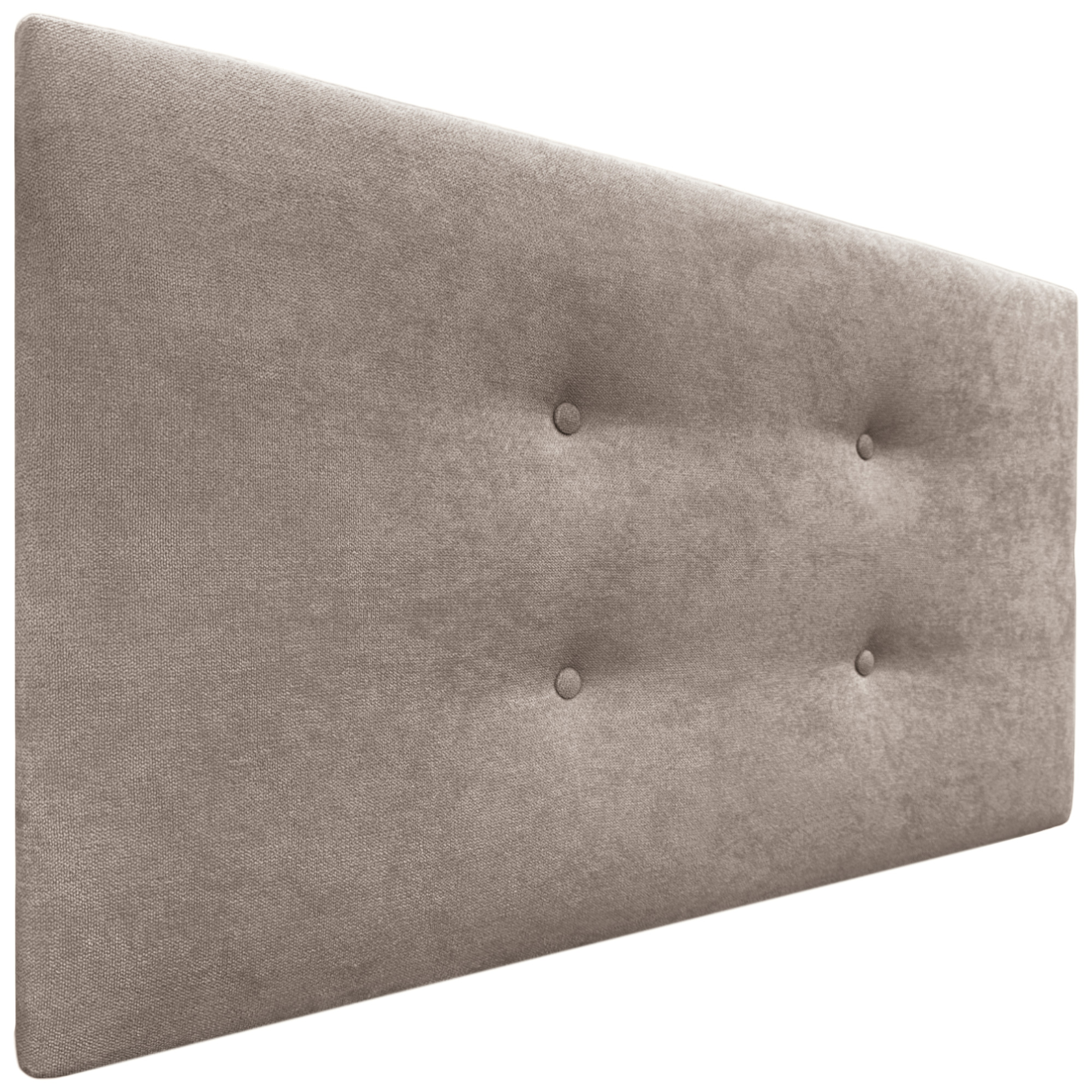 Dhome cabecero de tela aqualine con 2 hileras de botones 95x50cm camas 90 - tierra