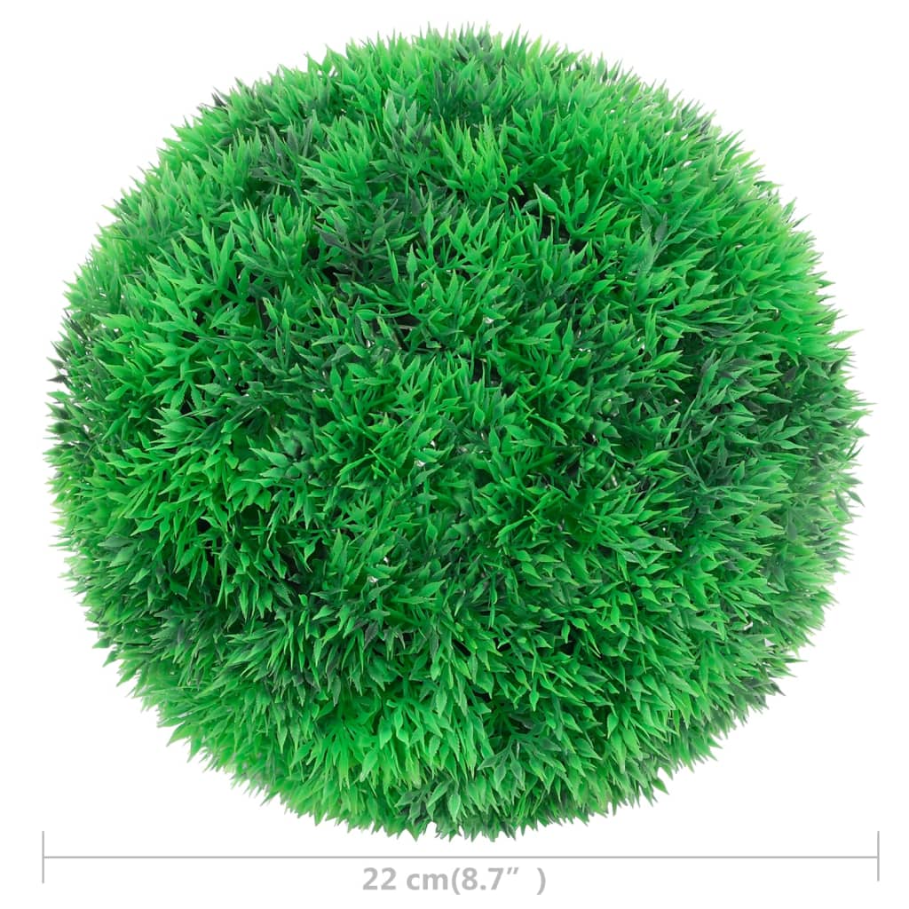 Bolas artificiais de buxo 2 unidades 22 cm - COMFORTXL - 5