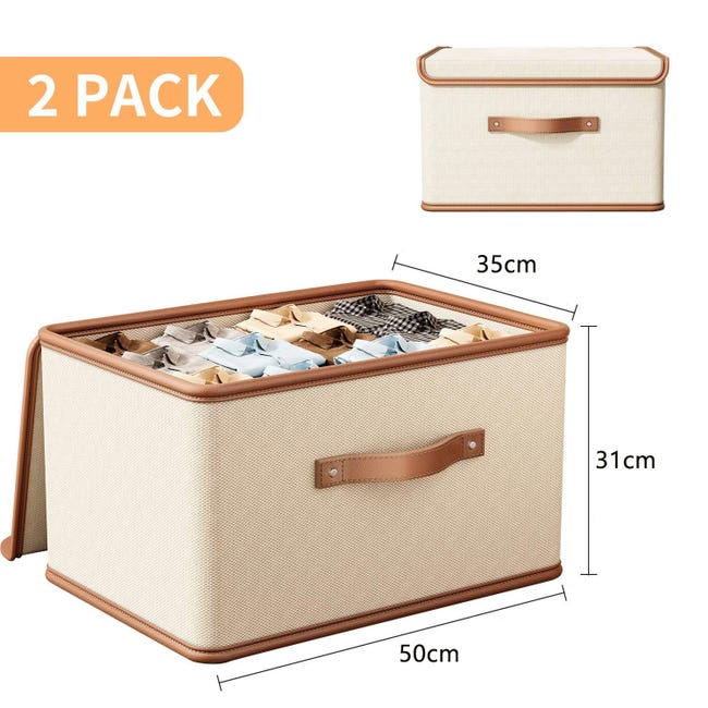 Tyeers Cajas Almacenaje Con Tapa Cajas Organizadoras GRANNY SAYS