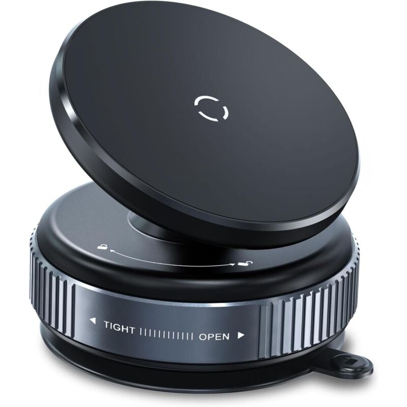 Support Téléphone Voiture Magnétique Pliable Magsafe - Ventouse Ultra Forte, Rotation 360° - Compatible IPhone 12 à 16 Et étuis MagSafe