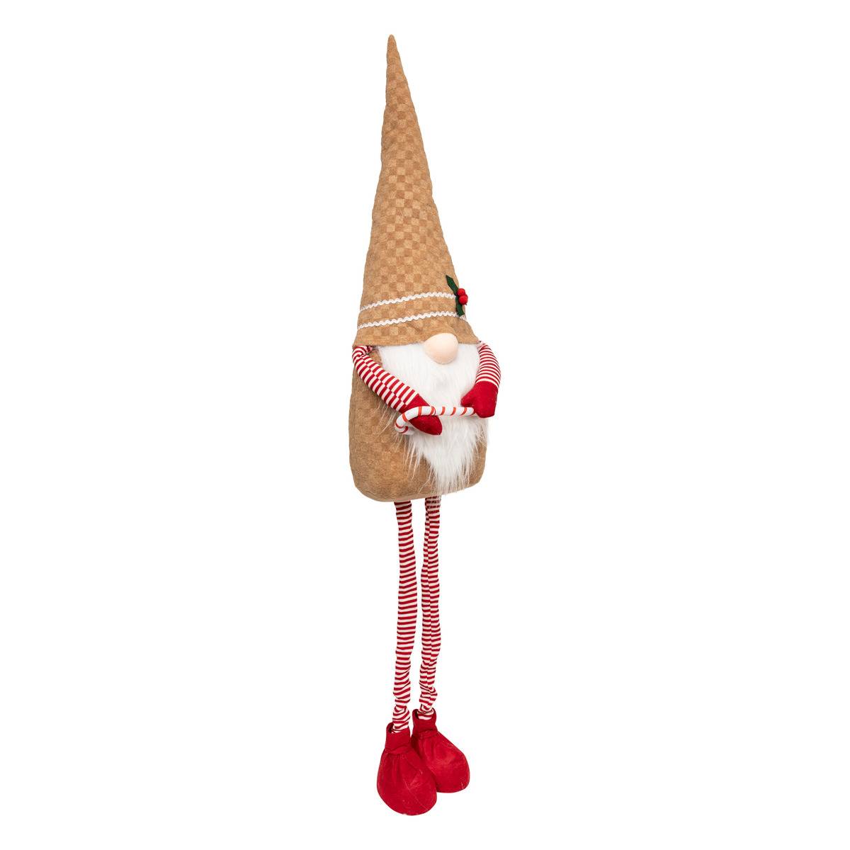 Tekstylna figurka gnom, teleskopowa, Gingerbread, 150 cm