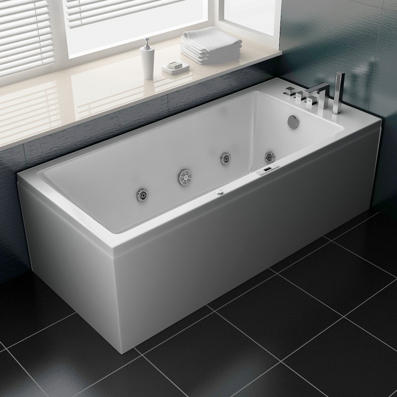 Ecode® bañera de hidromasaje tenerife eco-8527 180x80x60 cm