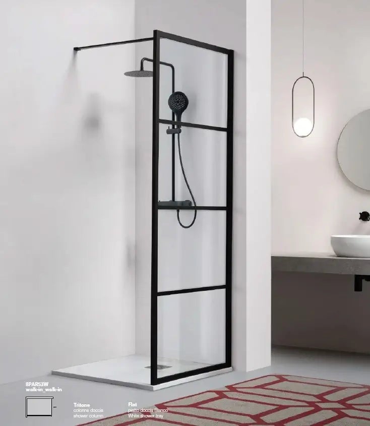 Armadietto Bagno Con Specchio 80x60cm - 3 Ante Con Mensole Regolabili | Bianco, Sospeso - Foto 11