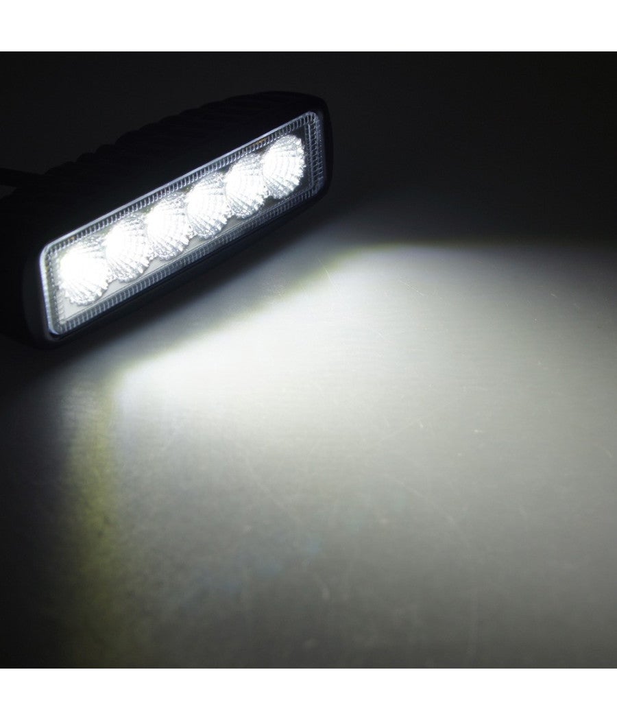 Trade Shop - Faro Lampada Supplementare Profondita' Per Auto Fuoristrada 12v 6 Led 18w Ip68 - - 4