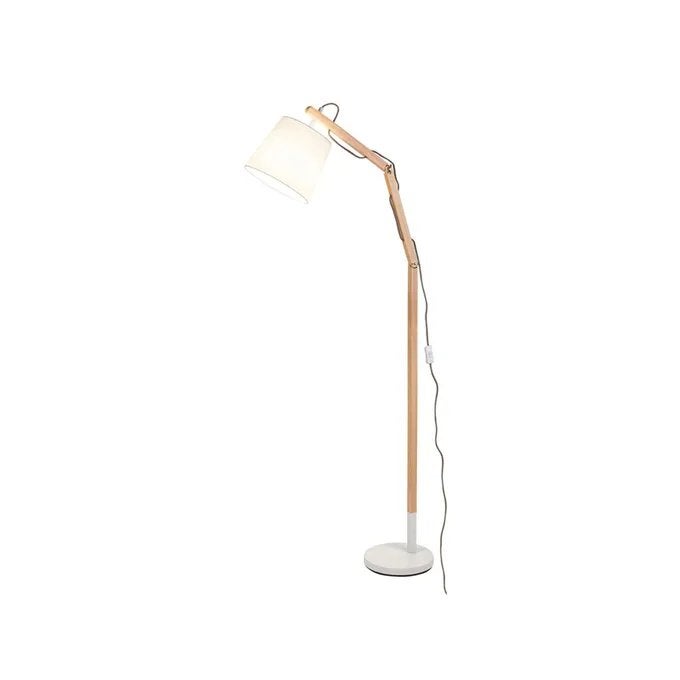 Lampa podłogowa stojąca Thomas brązowo-biała 1xE27x60W wym: 157 x 60 x 23 cm metal Rabalux