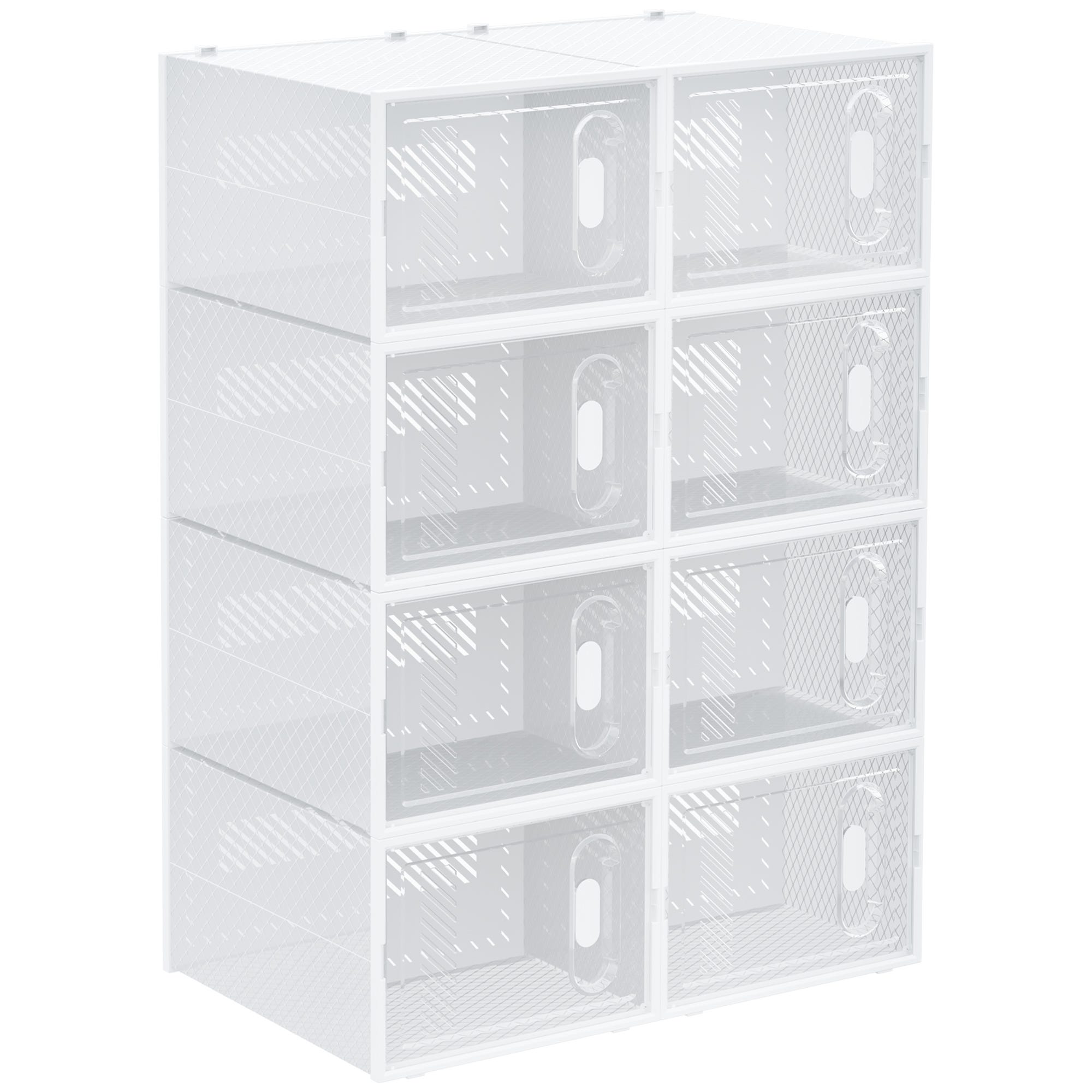 Boite Modulable Meuble de rangement modulable, 8 cubes, meuble à chaussures empilables ...