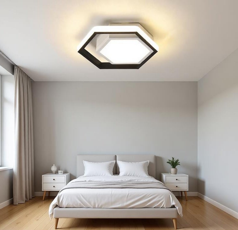Plafones modernos de acrílico, iluminación led para pasillos, diseño creativo, lámparas de techo de perfil bajo,(regulación continua)
