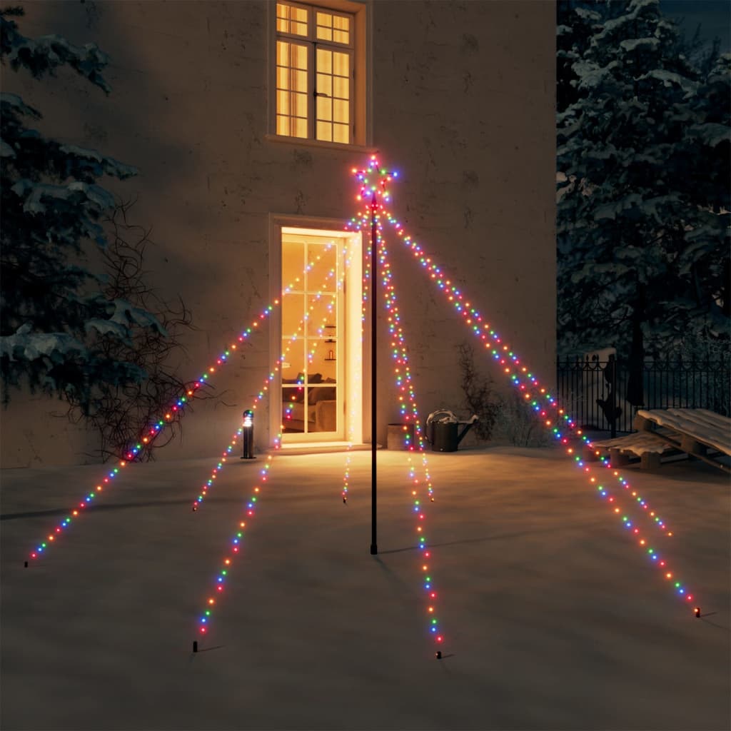 Luci Per Albero Di Natale SuperRGB – 400 LED, 1,8m X 16cm, Cambio Colore, Con 8 Modalità, Per Interno/Esterno