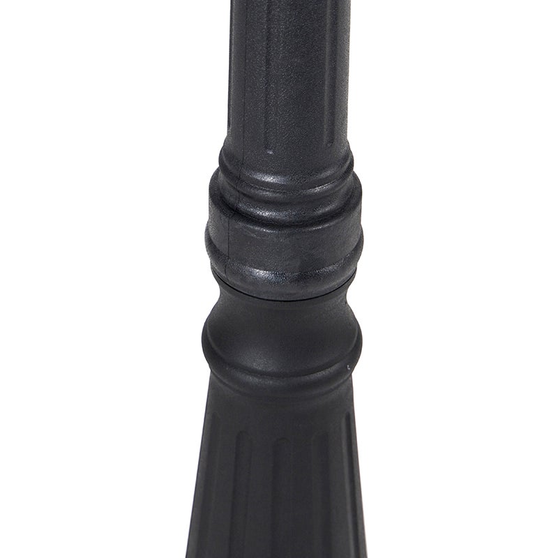 Qazqa classic-antique lanterne extérieure pour jardin - Capital - noir, max. 15w, e27, 216cm, IP44, à 3 lumières - 8