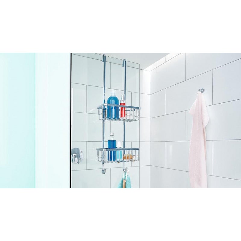 Tesa Tesa Aluxx Scaffale con 2 cestini sospesi 75x25x16,3cm, Alluminio, Cromo, facile installazione senza foratura (40204-00000-00) - 3