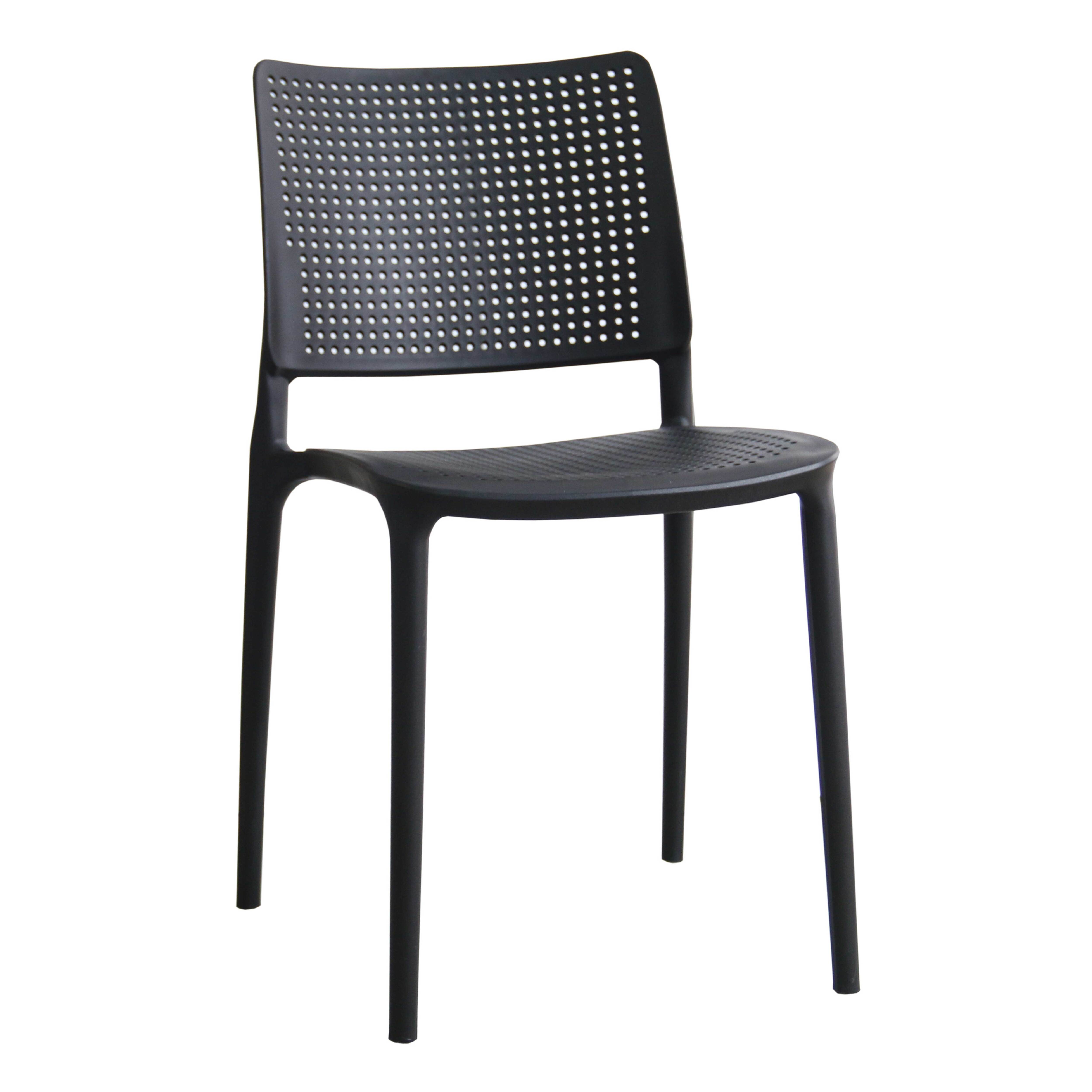 Chaise de jardin sans coussin Riga en Polypropylène Noir - 3