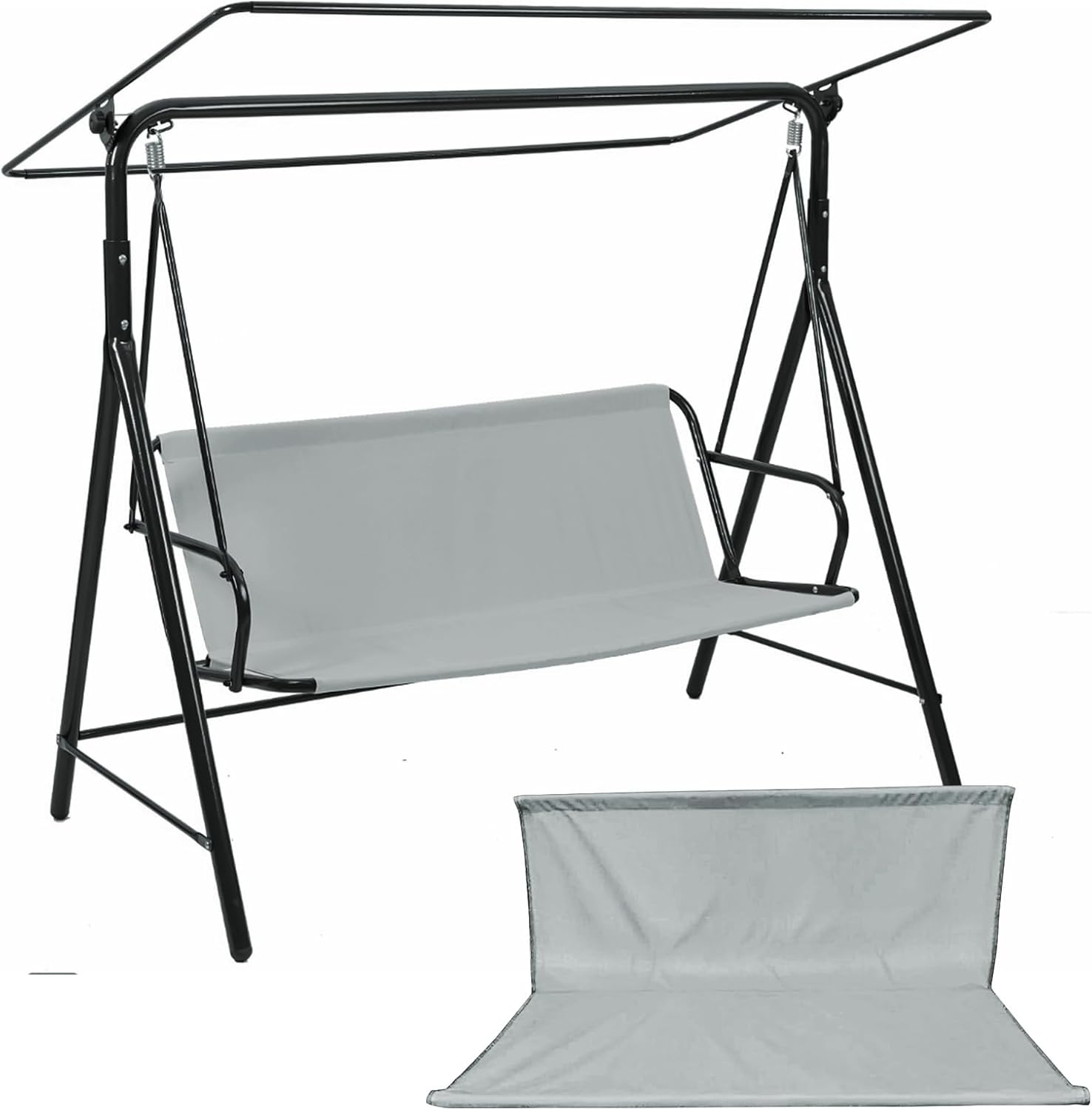 Copertura Per Sedia Girevole Da Esterno 2 Pezzi – Impermeabile In PVC Ispessito 1,3mm, 99x94x96,5 Cm, Antigraffio