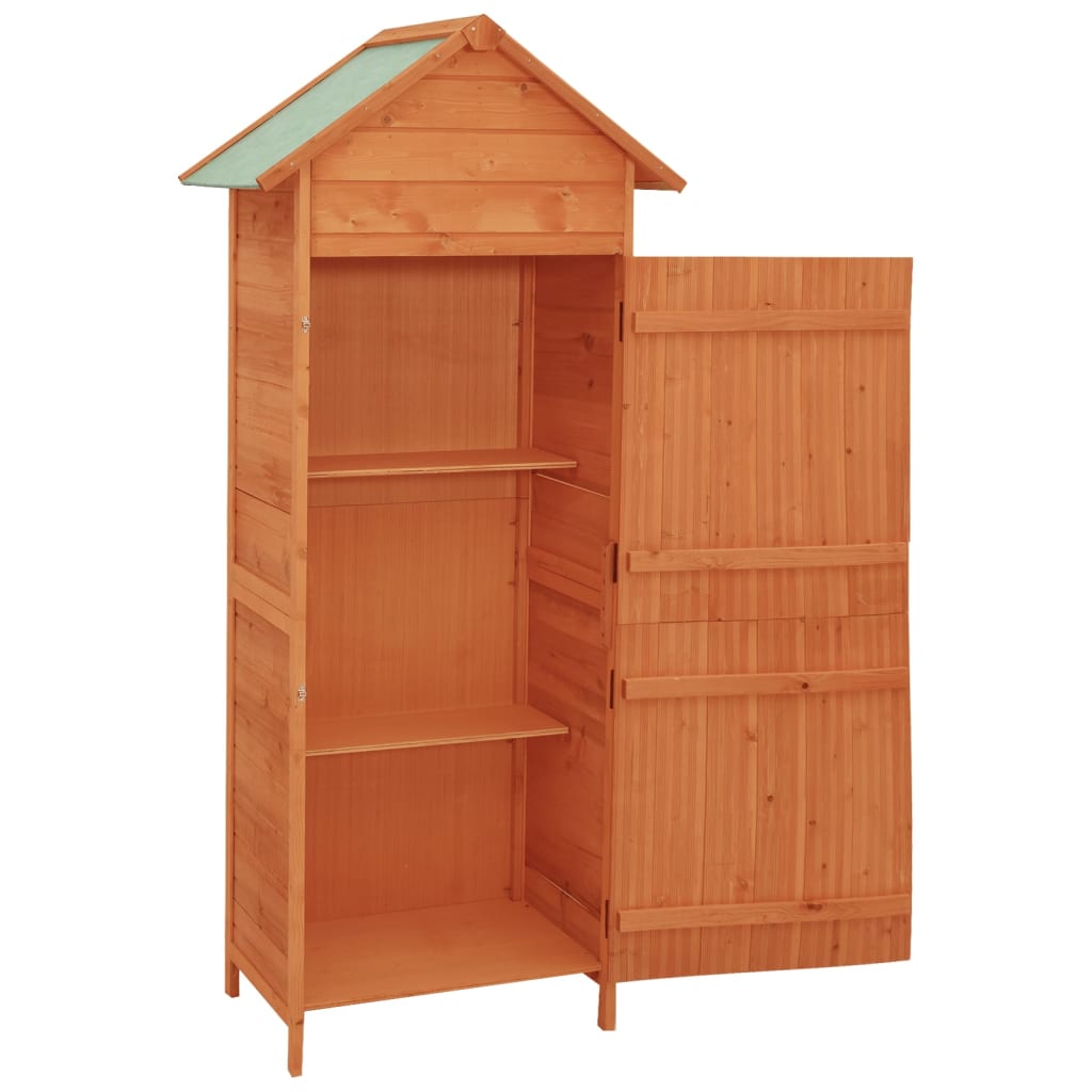 Armoire de rangement de jardin Marron 42,5x64x190 cm - 4