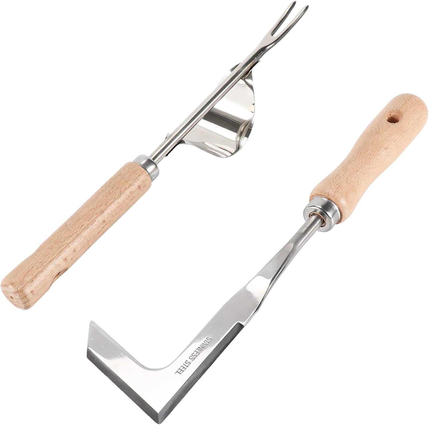 Szt ręcznego wyrywacza narzędzie do wyrywania ze stali nierdzewnej pielnik ogrodowy widelec ogrodniczy wyrywacz korzeniowych z ergonomicznym uchwytem