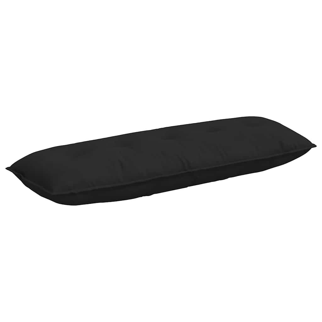 Coussin de Dos Noir 140 x 50 cm Tissu en microfibre vidaXL - 2
