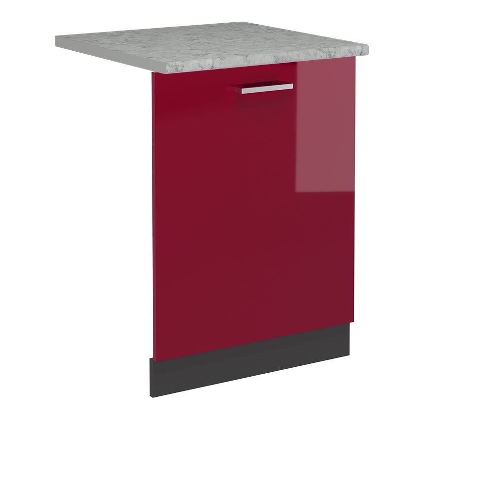 Vicco Panel przedni zmywarki R-Line, Czerwony połysk, 60 cm , BP Marmur