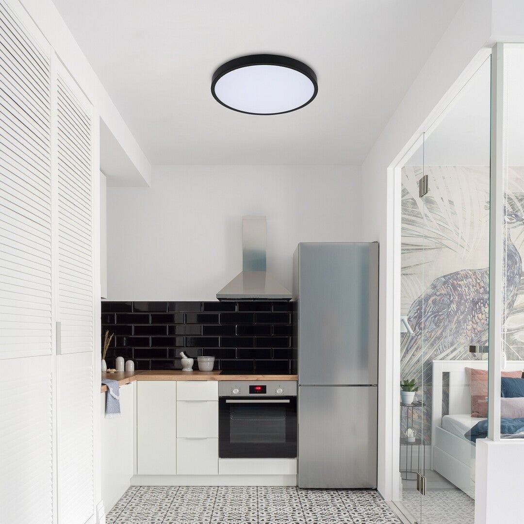 Plafon Alenzo okrągły czarno-biały LED 36W 3000K-6000K 2390lm z pilotem wym: 6,5 x 42 cm IP44 tworzywo sztuczne Rabalux - 4