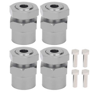 Adaptateur Hexagonal 12 à 17 Mm Pour Voiture RC - Kit De Conversion Moyeu De Roue, Métal (bleu/rouge/noir)