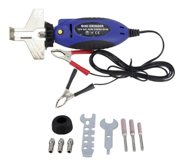 Kit D'affûtage De Chaîne De Tronçonneuse électrique 12 V, Aiguiseur De Chaîne Portable, Meuleuse, Mini Aiguiseur De Chaîne électrique