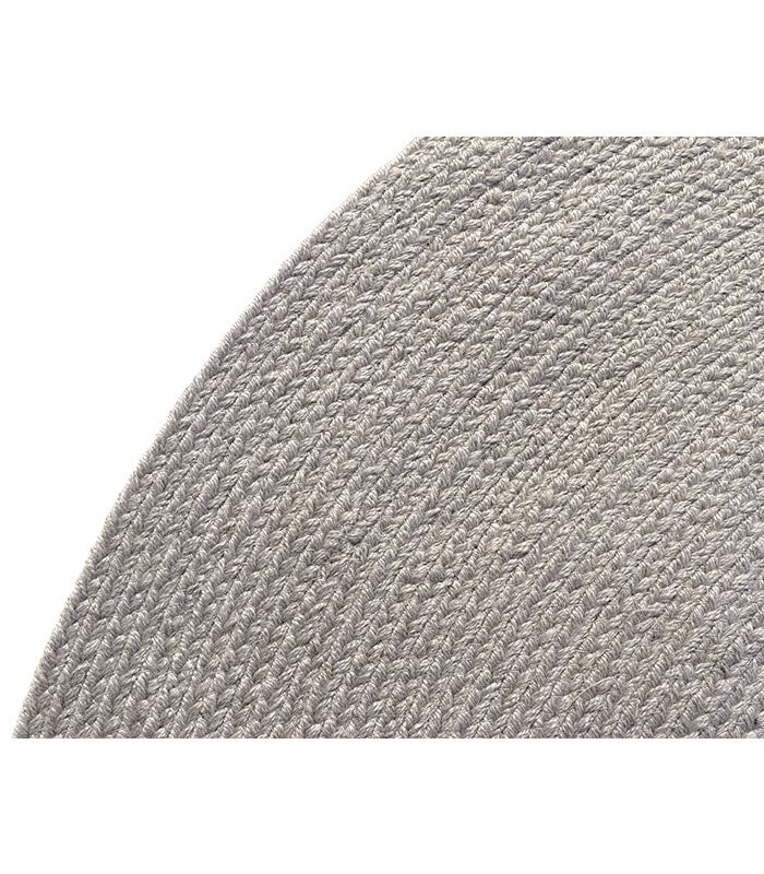 Alfombra Hamid Nansa Gris redonda para interior/exterior 120x120 - 4
