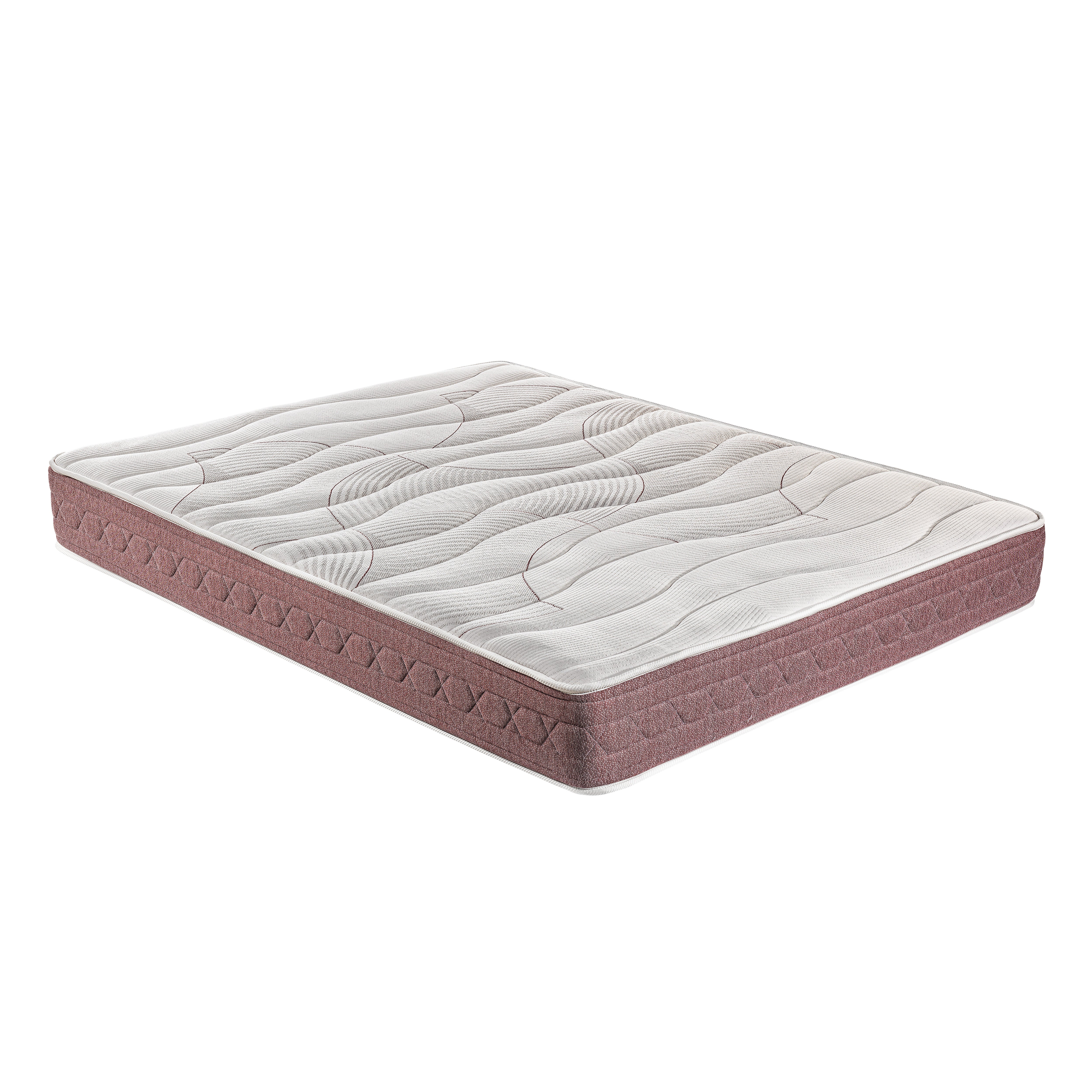 Colchón viscoelástico royal sleep dormant premium, 24 cm, antiácaros, hilo de plata, firmeza alta, 135x200