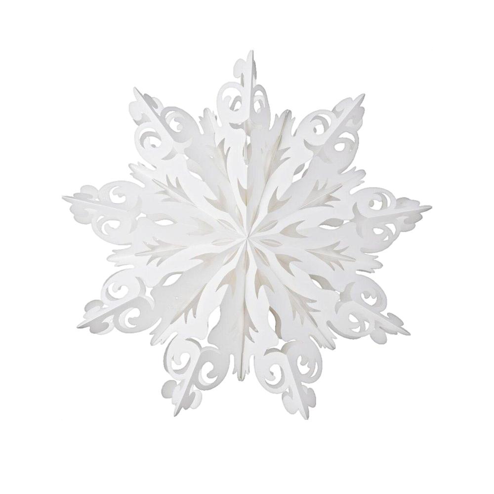 Dekoracja świąteczna saska-christmas Płatka śniegu 64cm biała elegancka