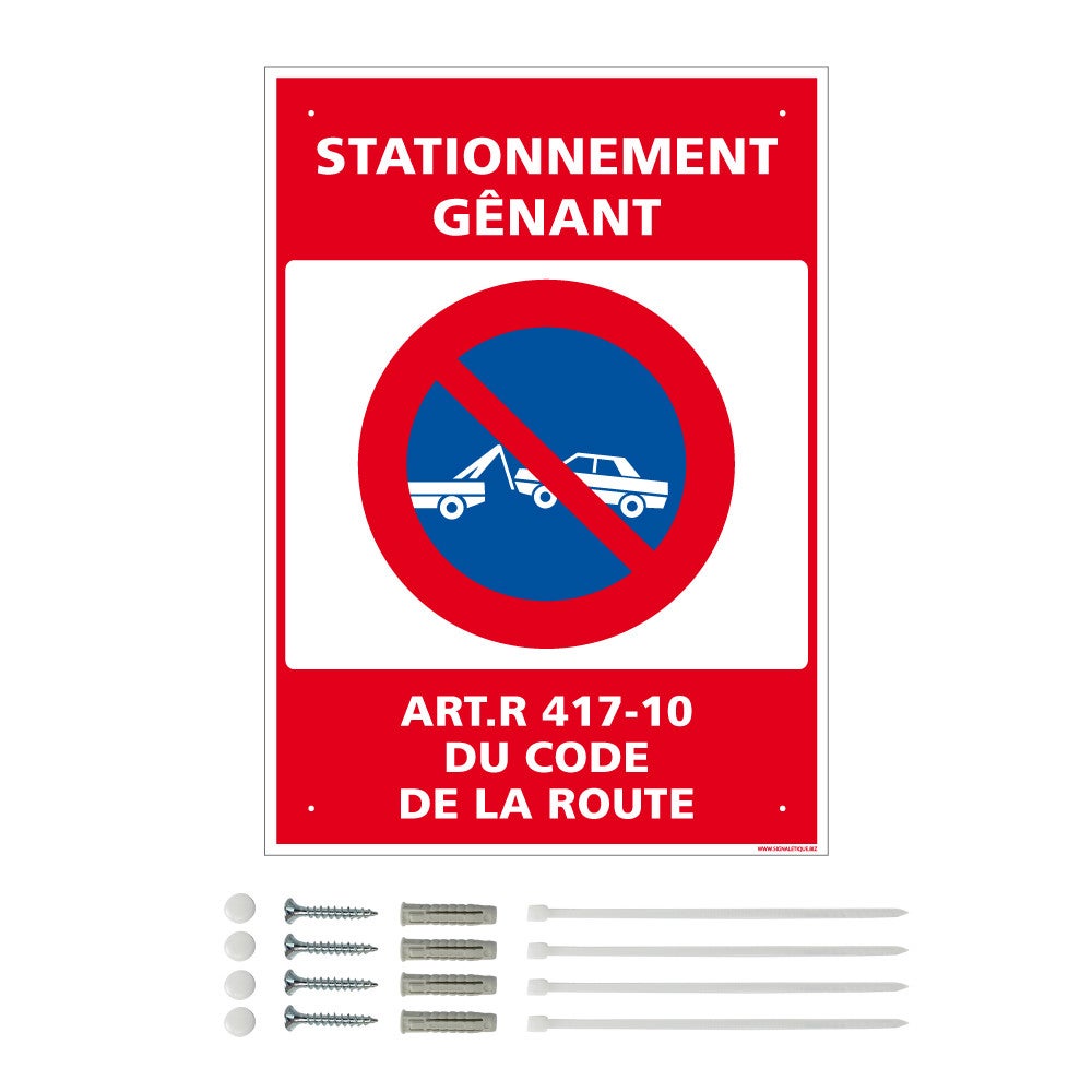 Panneau Prépercé (4 Trous) avec Angles arrondis - PVC Rigide 1.5 mm