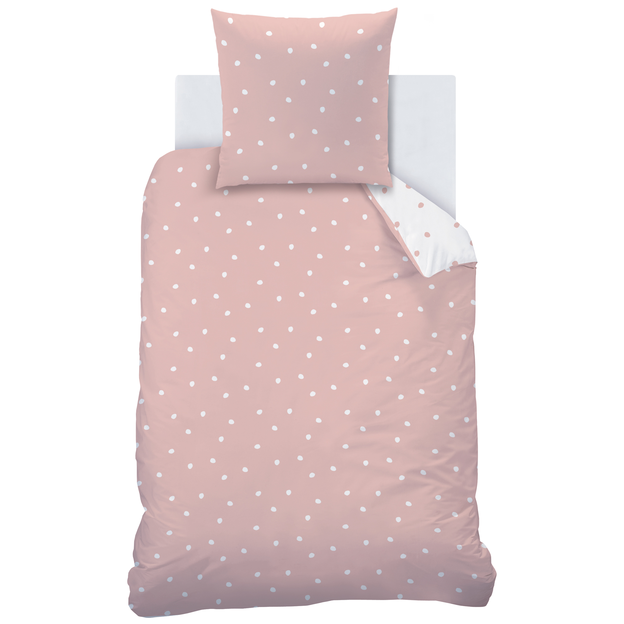 Parure de lit imprimée 100% coton, PINK SPOTS - 3