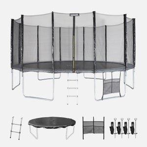 Kit Filet De Protection Trampoline Mars 305cm Alice's Garden - Avec Poteaux Et Fixations