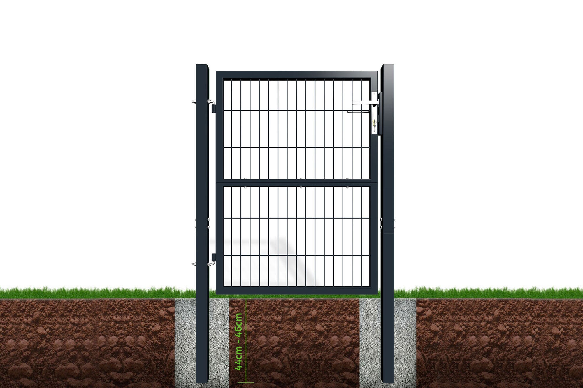 Portillon grillagé 1m Gris RAZO H.120cm - 8