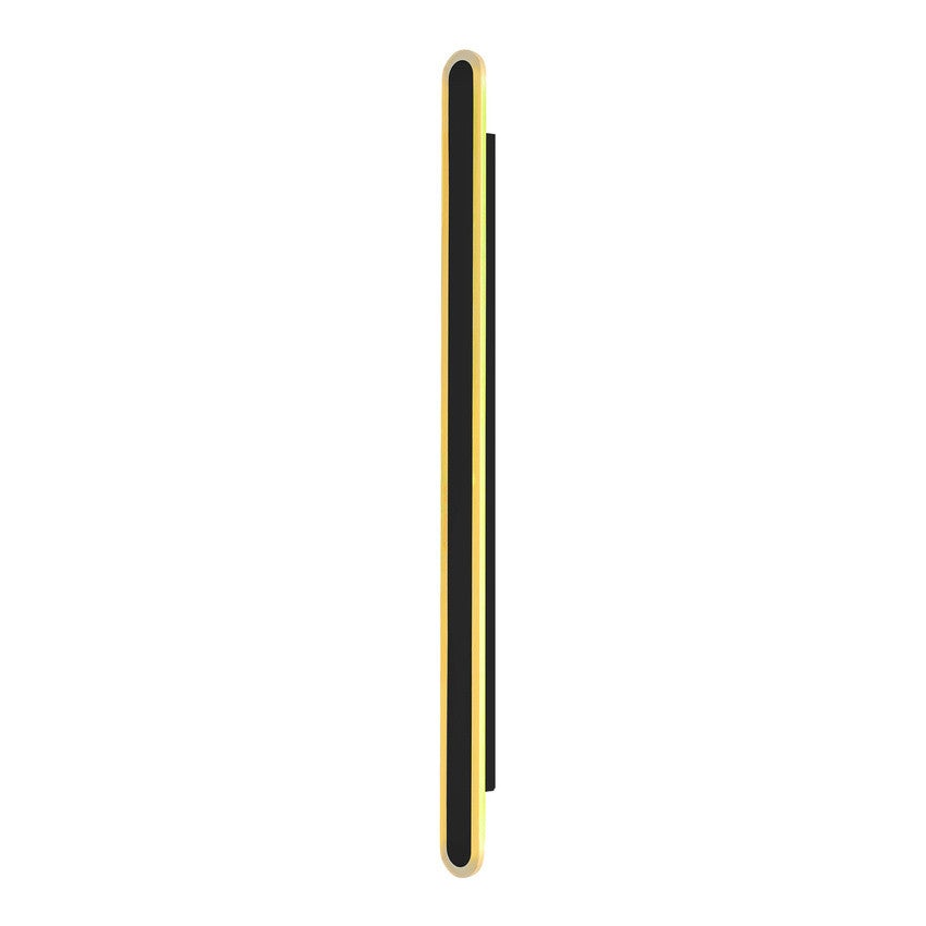 Kinkiet zewnętrzny STICK LED 60W Ciepła biel 1800lm czarno-złoty wym: 180x5x8 cm IP65 Candellux