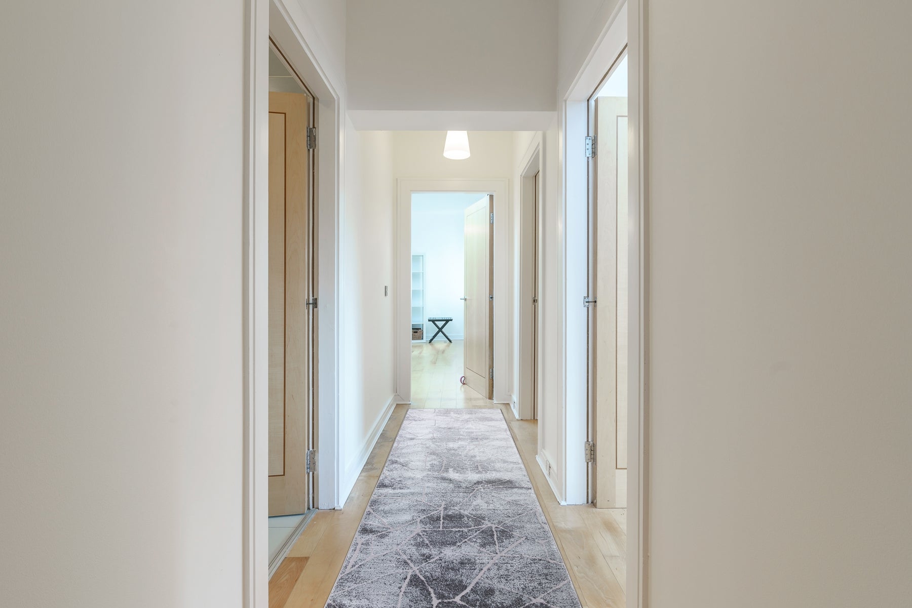 Tapis de couloir Structural MEFE 2783 Marbre deux niveaux de molleton gris 80 cm 80x160 cm - 4