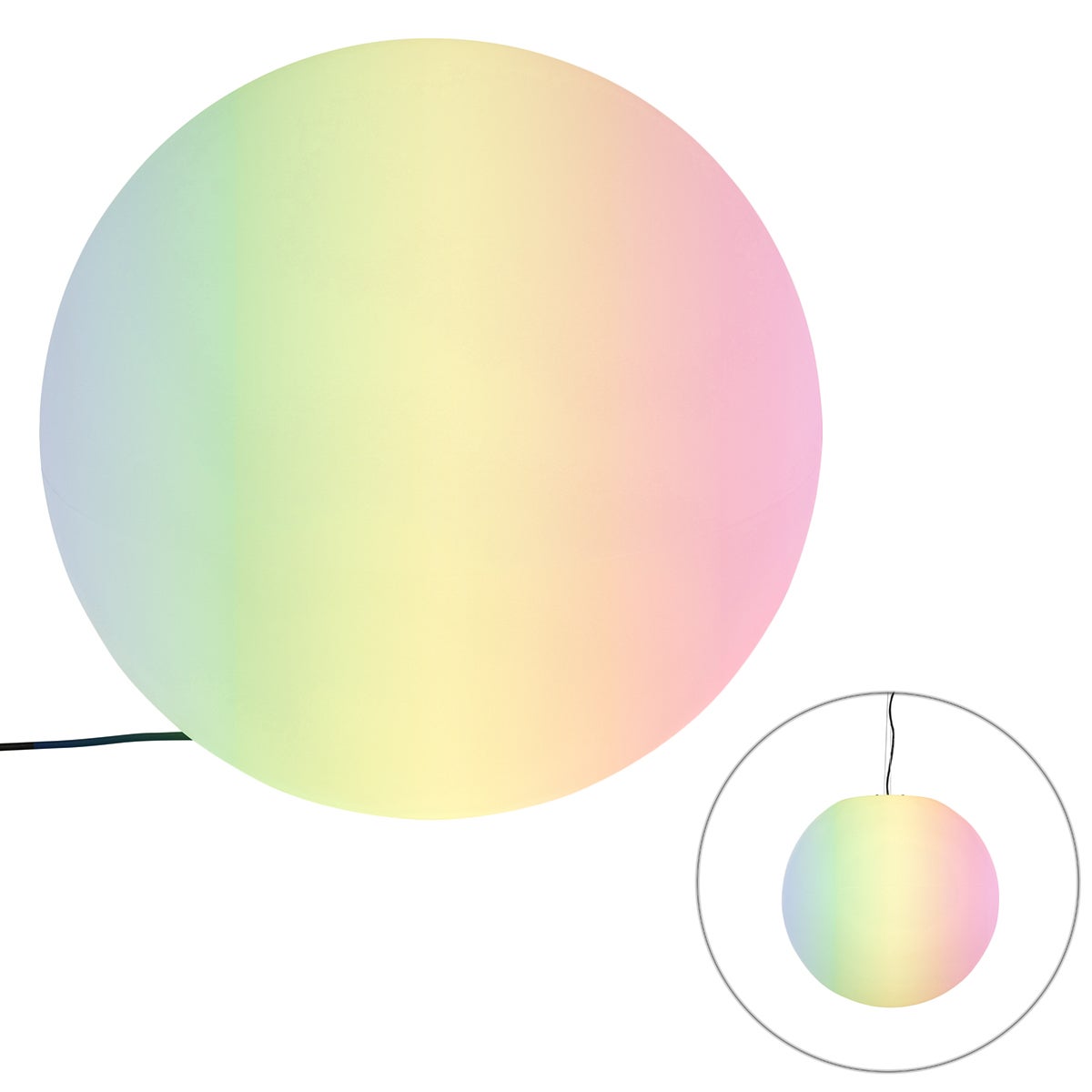 Inteligentna lampa zewnętrzna biała 56 cm włącznie z WiFi A60 IP65 - Nura