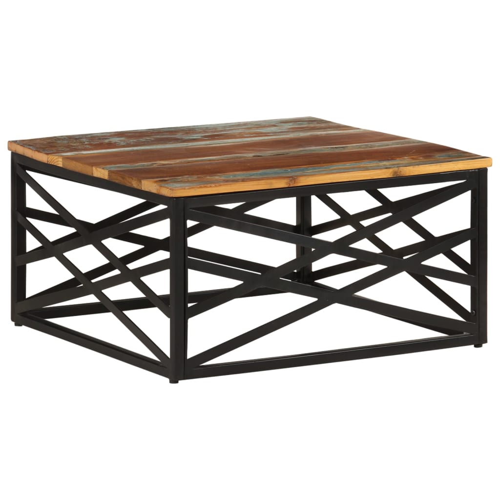 Table Basse Jardin California Keter 68 × 68 × 35 Cm – Effet Rotin Anthracite – Terrasse & Balcon