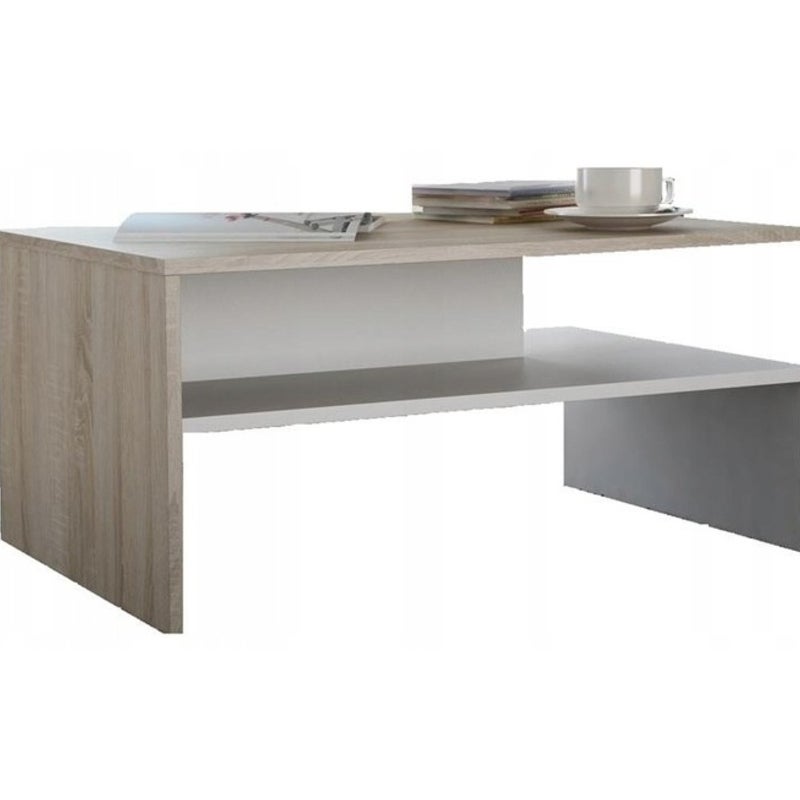 Ława OLA biały-sonoma nowoczesny stolik kawowy