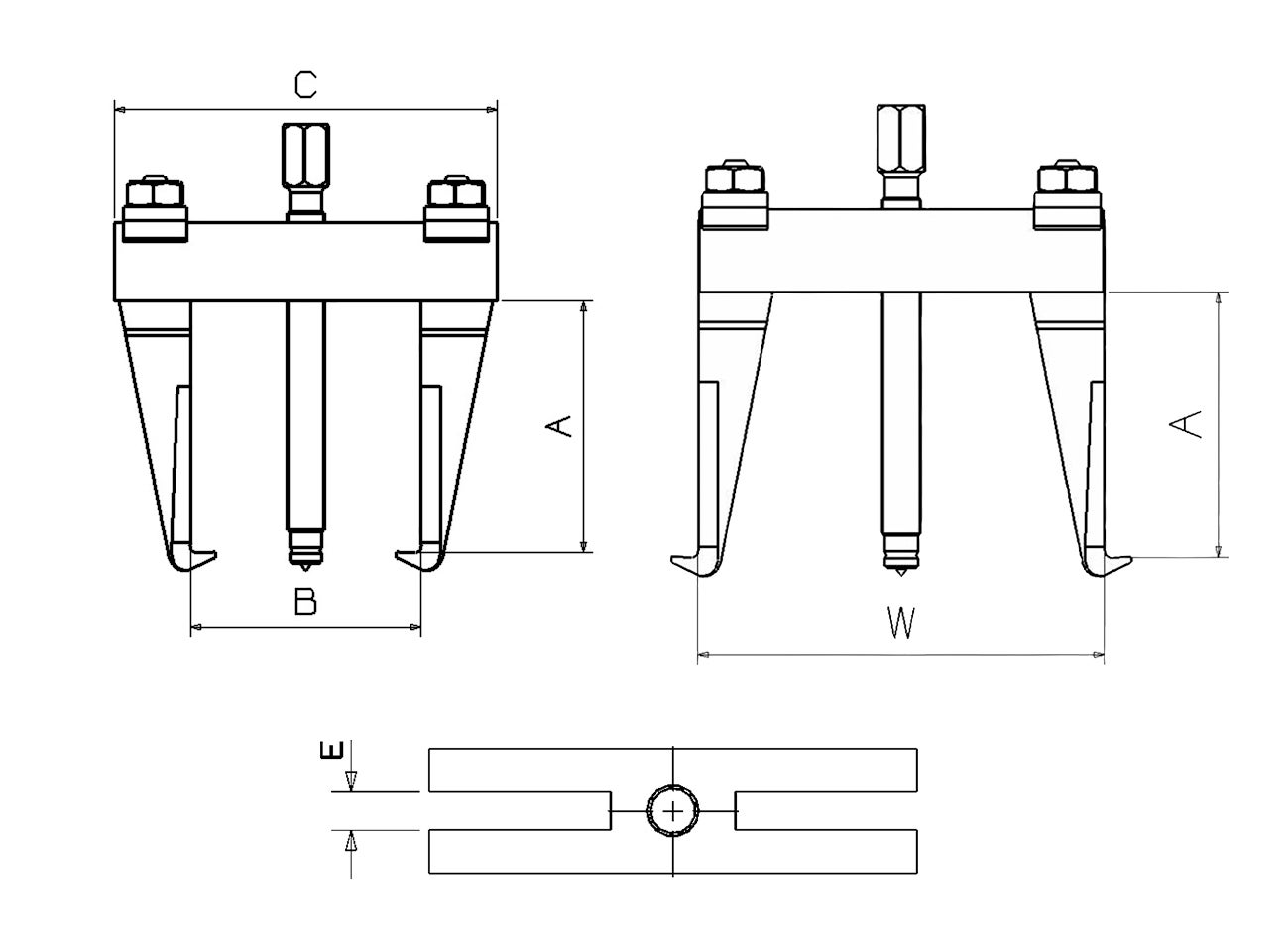 EXTRACTOR FORZA 2 PERNAS 50X60 REFERÊNCIA 1001 - 3
