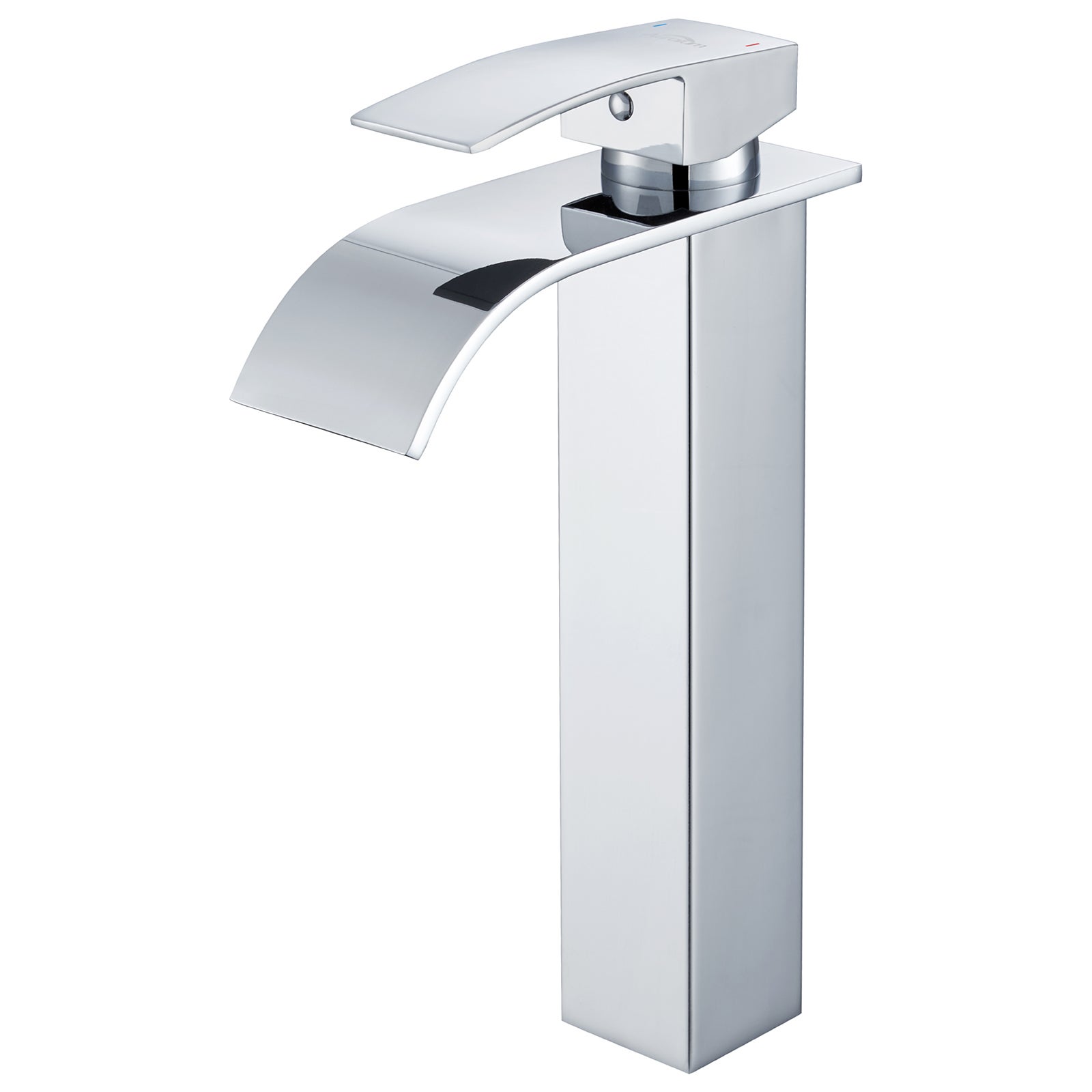 Auralum Max Grifo Para Lavabo Moderno De Cascada Alta Mezclador Monomando Para Lavabo De Acero