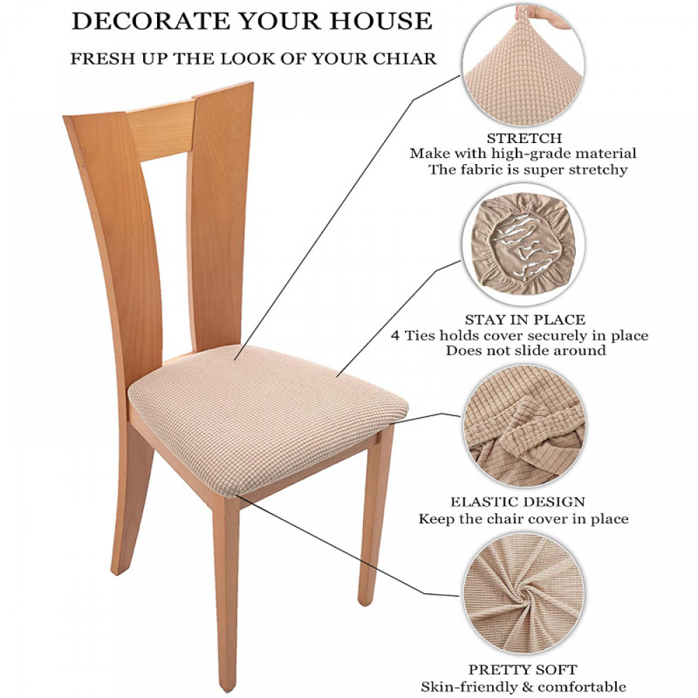 WdFour Leather Like – Coprisedia Reclinabile 4 Pezzi In Tessuto Elasticizzato Effetto Pelle – Con Federa – Per Poltrona Regolabile Media