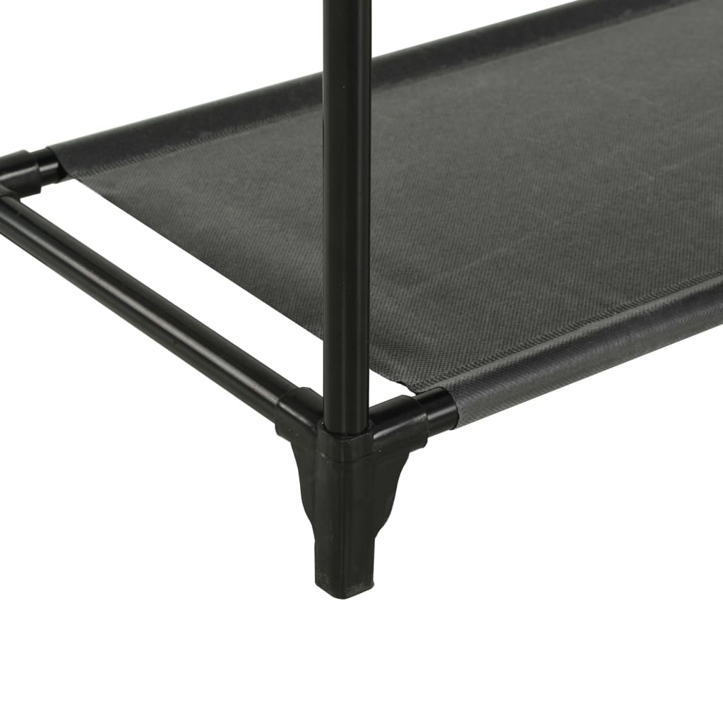 Porte-vêtements Acier et tissu non-tissé 55x28,5x175 cm Noir vidaXL - 6