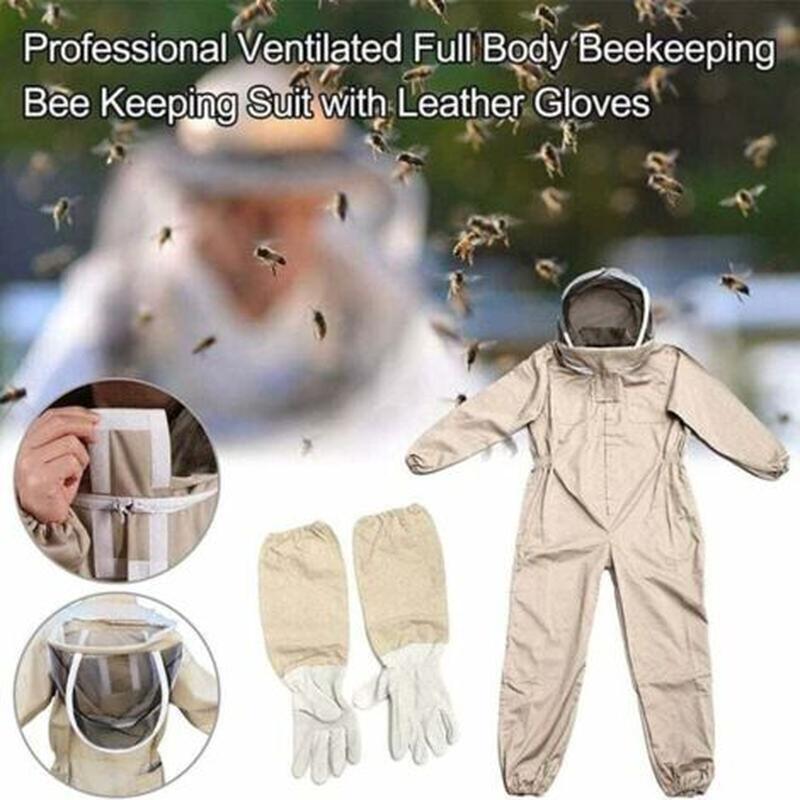 Combinaison D'apiculteur, Costume D'apiculture Professionnelle avec Gants, Vêtements À Capuchon Protection pour Apiculteurs XXL - 3