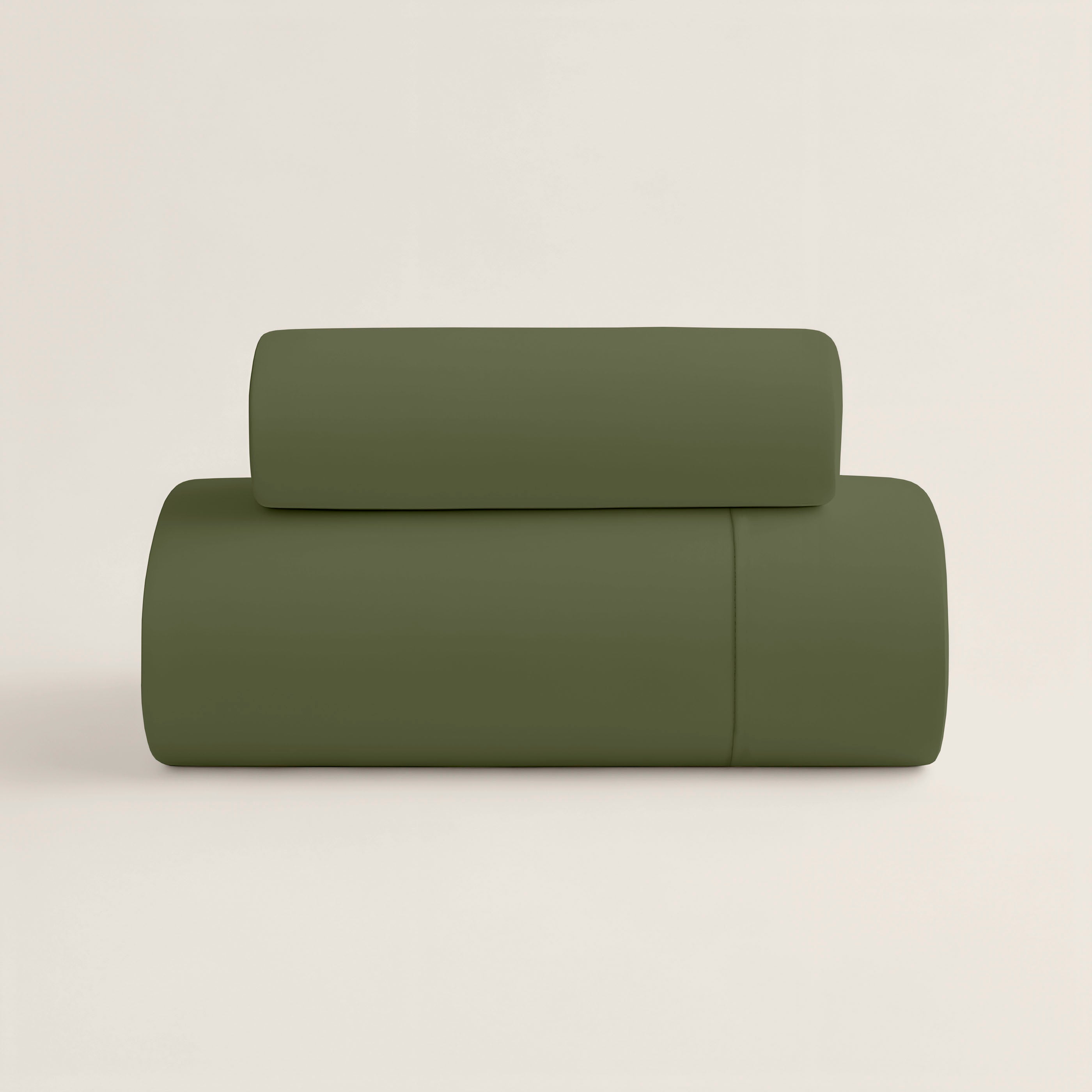 NATURALS - Housse de Couette Unie Lit 90 - Fermeture avec Boutons - 100% Coton - Inclut 1/2 Taies d’Oreiller - VERT BOUTEILLE - 4