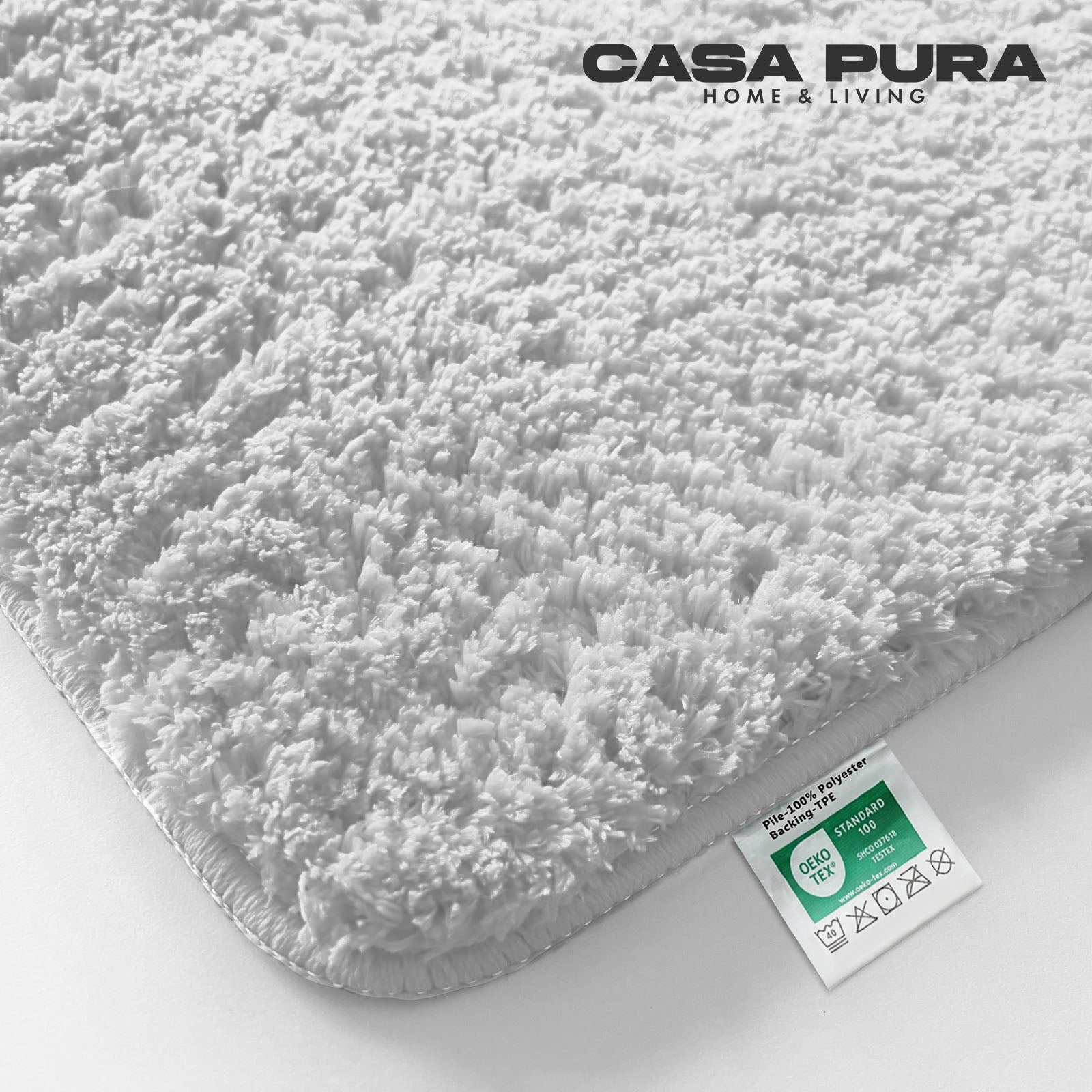 Tapis De Bain Sky Uni Blanc-Neige 70 X 120 Cm | Leroy Merlin