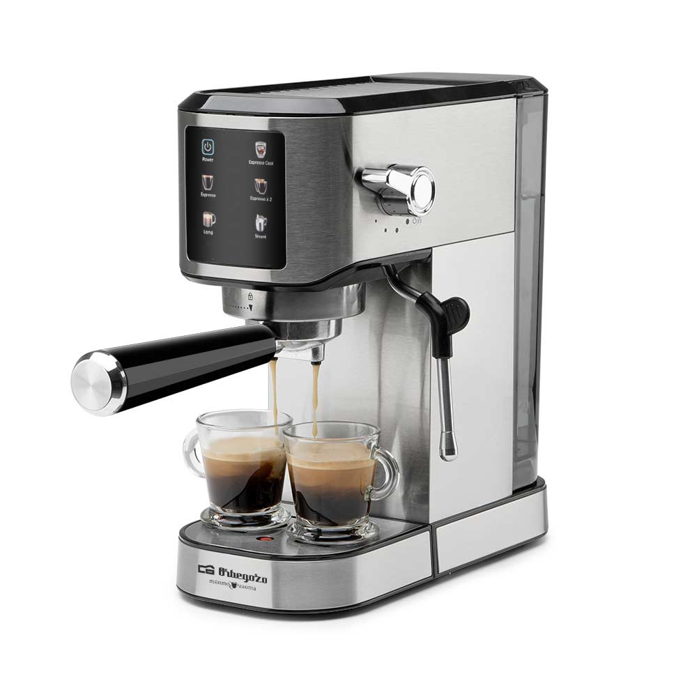 Orbegozo Negro Cafetera Express 1L Vaporizador 20Bar Acero Inoxidable Ex 7000 - Imagen 3