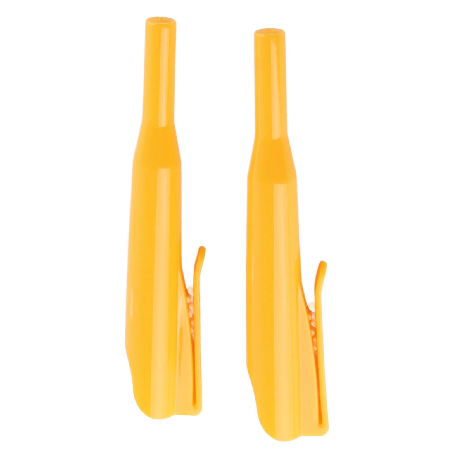 2-Pack Carpenter Pencil Cover – Long Nose Deep Hole Marker Sleeve With Pocket Clip, Yellow, For Woodworking & Deep Hole Marking