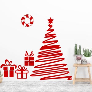 DPKOW Lungo buon Natale striscione decorazione in tessuto cartello striscione per decorazione giardino esterno di Natale, decorazione interna casa di Natale, decorazione tavola da parete di Natale