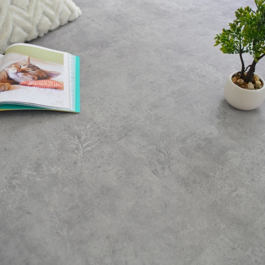Dalle sol vinyle rigide Performance - Clic 5G - Béton marqué - Paquet de 1,49 m² - 2