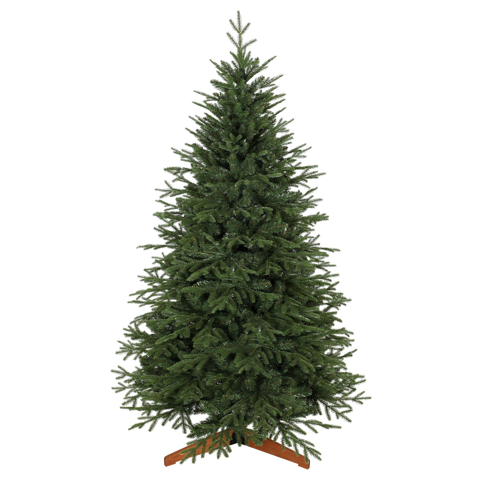 Sapin Noël artificiel 180cm 2081 branches PE PVC ignifugé support bois ...